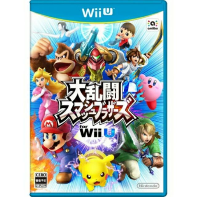 Wii U 任天堂明星大亂鬥 日版 開封品