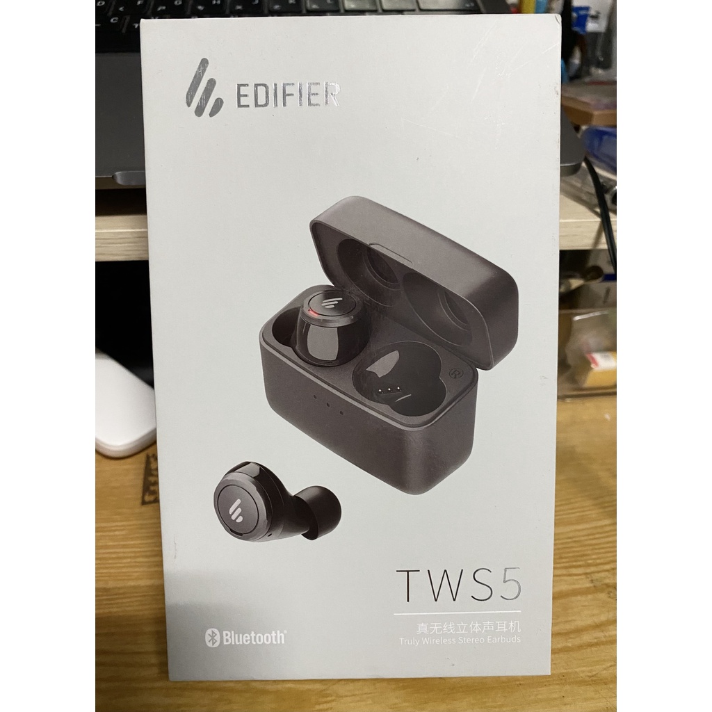 [二手]Edifier TWS5 真無線立體聲藍牙耳機 黑色