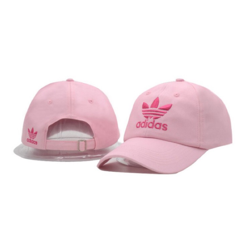 Adidas 粉色老帽