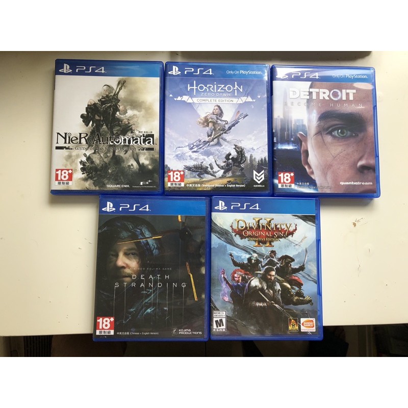 ps4 多款遊戲 / 地平線 /尼爾 自動人形/ 底特律 變人 /神諭2:原罪/死亡擱淺