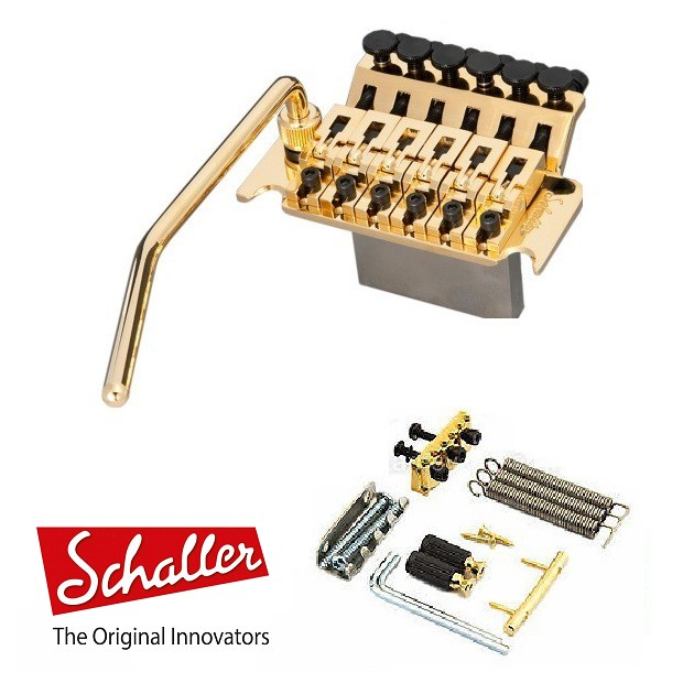 Schaller Lockmeister 電吉他 金色 大搖座整組(大搖桿系統同 Floyd Rose) [唐尼樂器]