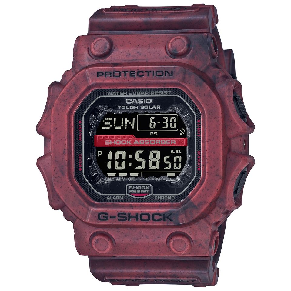 【CASIO】G-SHOCK 太陽能荒野沙漠紅大錶徑數位電子錶 GX-56SL-4 台灣卡西歐公司貨