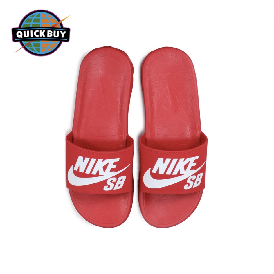 Nike Benassi Solarsoft SB 紅底白字 拖鞋 止滑 防水 輕鬆穿脫 男女 840067-601