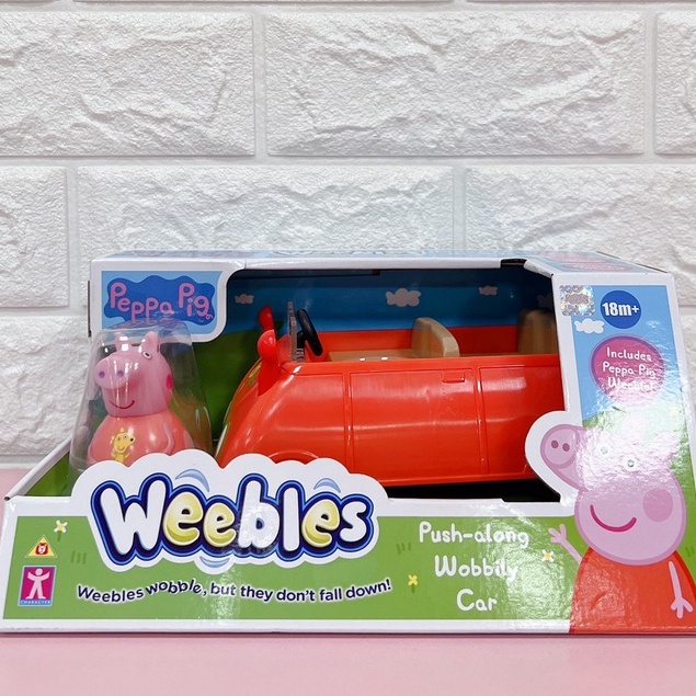 正版 Peppa Pig 粉紅豬小妹不倒翁 小汽車 小豬佩奇 家家酒 佩佩豬 PE07481