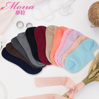 【夢拉mona】826莫蘭迪馬卡龍低口少女船型襪-1雙入不挑色