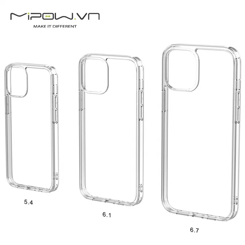 適用於 IPhone 12 系列的 Mipow 鋼化玻璃外殼 - 透明 - 越南原裝產品發布