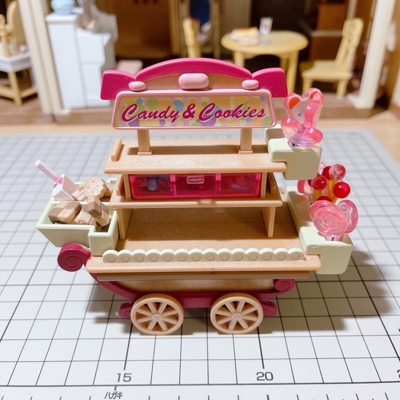 EPOCH 森林家族 Sylvanian families 日本空運現貨 森林家族 攤販推車 糖果推車 絕版 二手