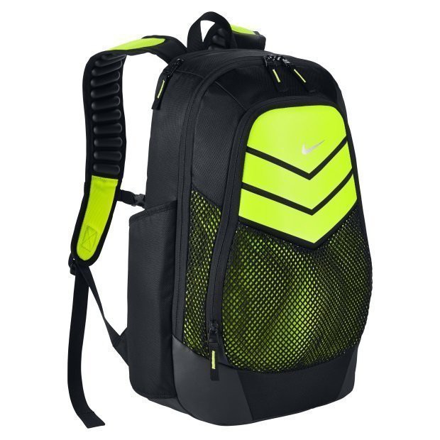 black and green nike backpack