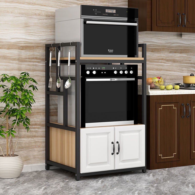 廚房嵌入式洗碗機架烤箱柜蒸烤箱微波爐一體置物架電器收納柜子