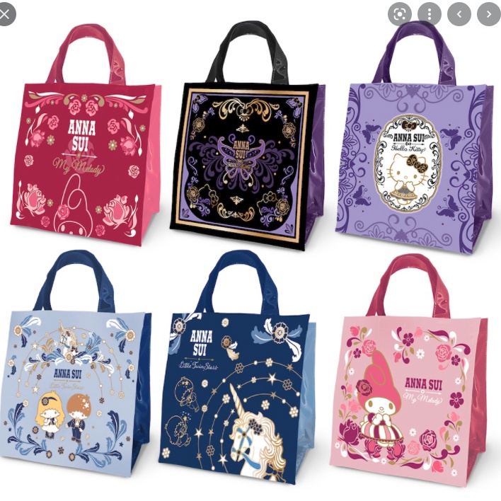 現貨【7-11】時尚聯萌集點送 【ANNA SUI &amp; Sanrio】時尚托特手提袋-玫瑰款、蝴蝶款...等