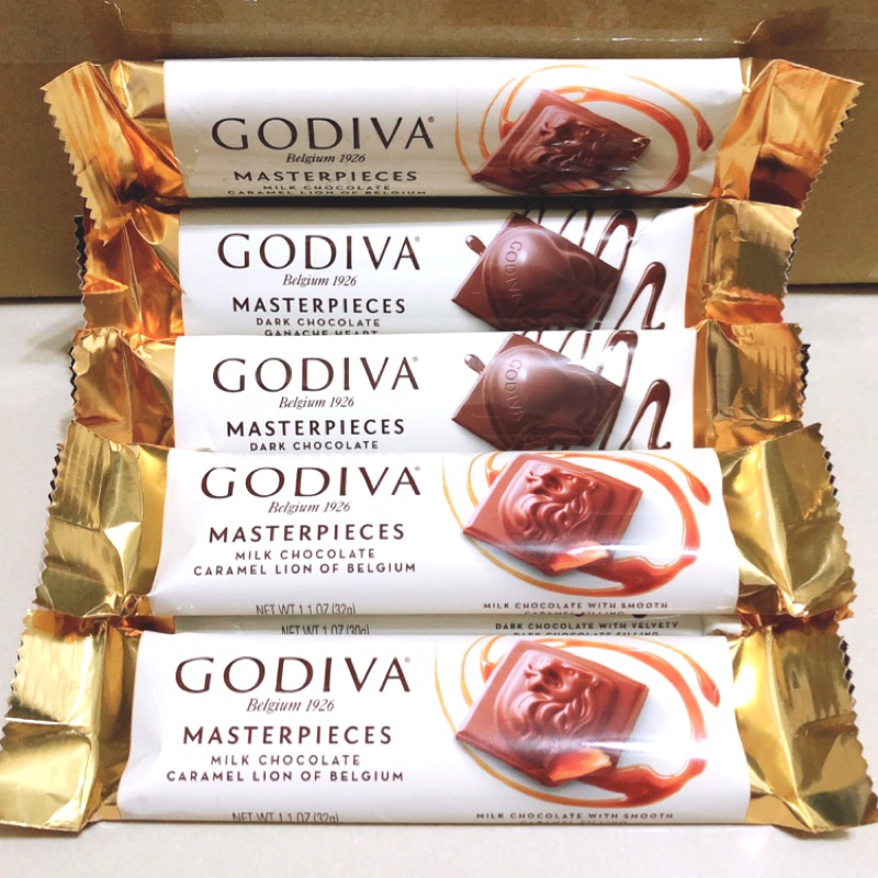 【現貨】Godiva Masterpieces黑巧克力夾心Bar/焦糖牛奶巧克力夾心Bar
