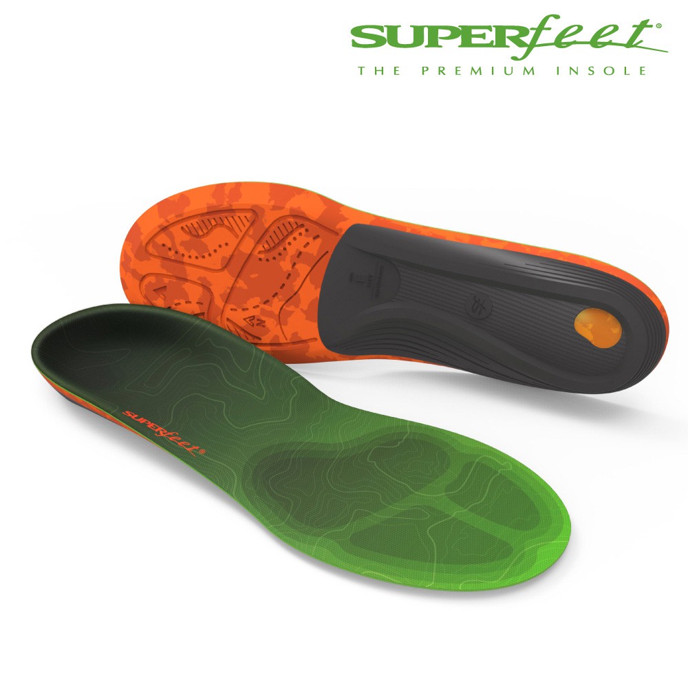 【美國SUPERfeet】碳纖維健行鞋墊-青綠色