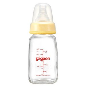 小嘴巴的家-PIGEON貝親母乳實感一般口徑玻璃奶瓶120ml/240ml