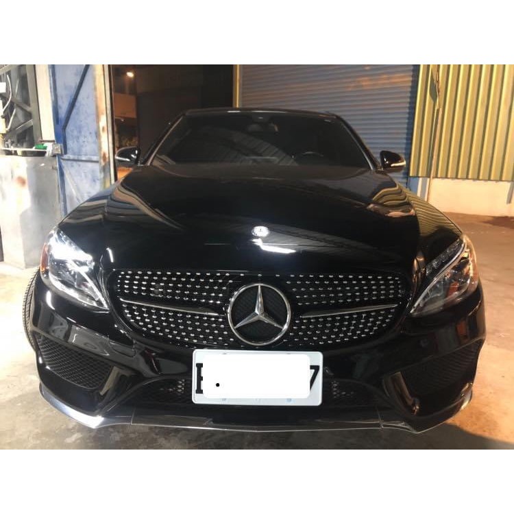 賓士 Benz W205 S205 C205 滿天星水箱護罩 W205水箱罩 C300中網 S205水箱護罩