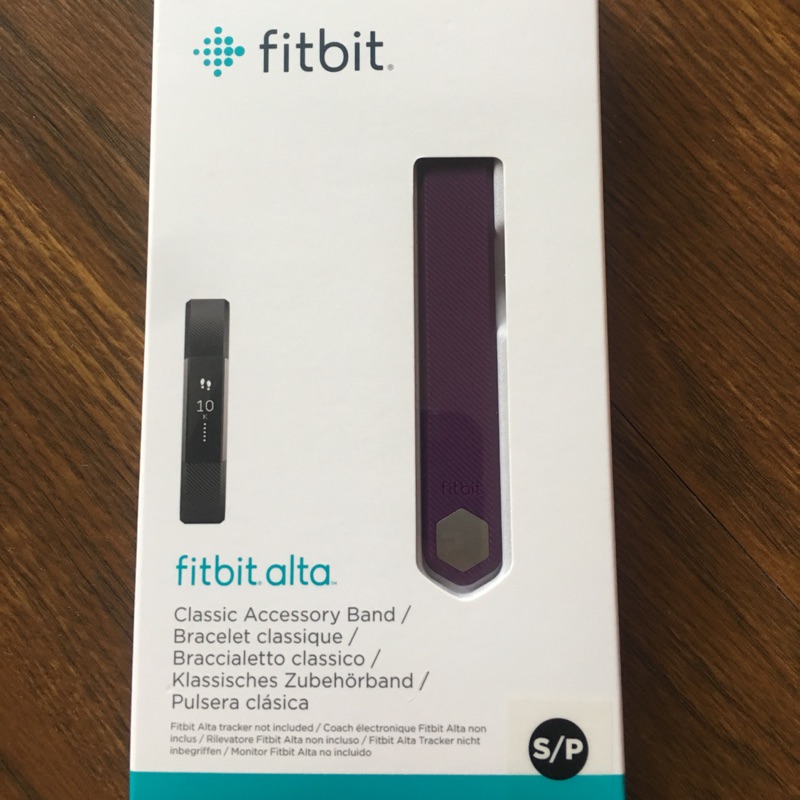 無扣環經典錶帶   Fitbit Alta 紫色。原廠