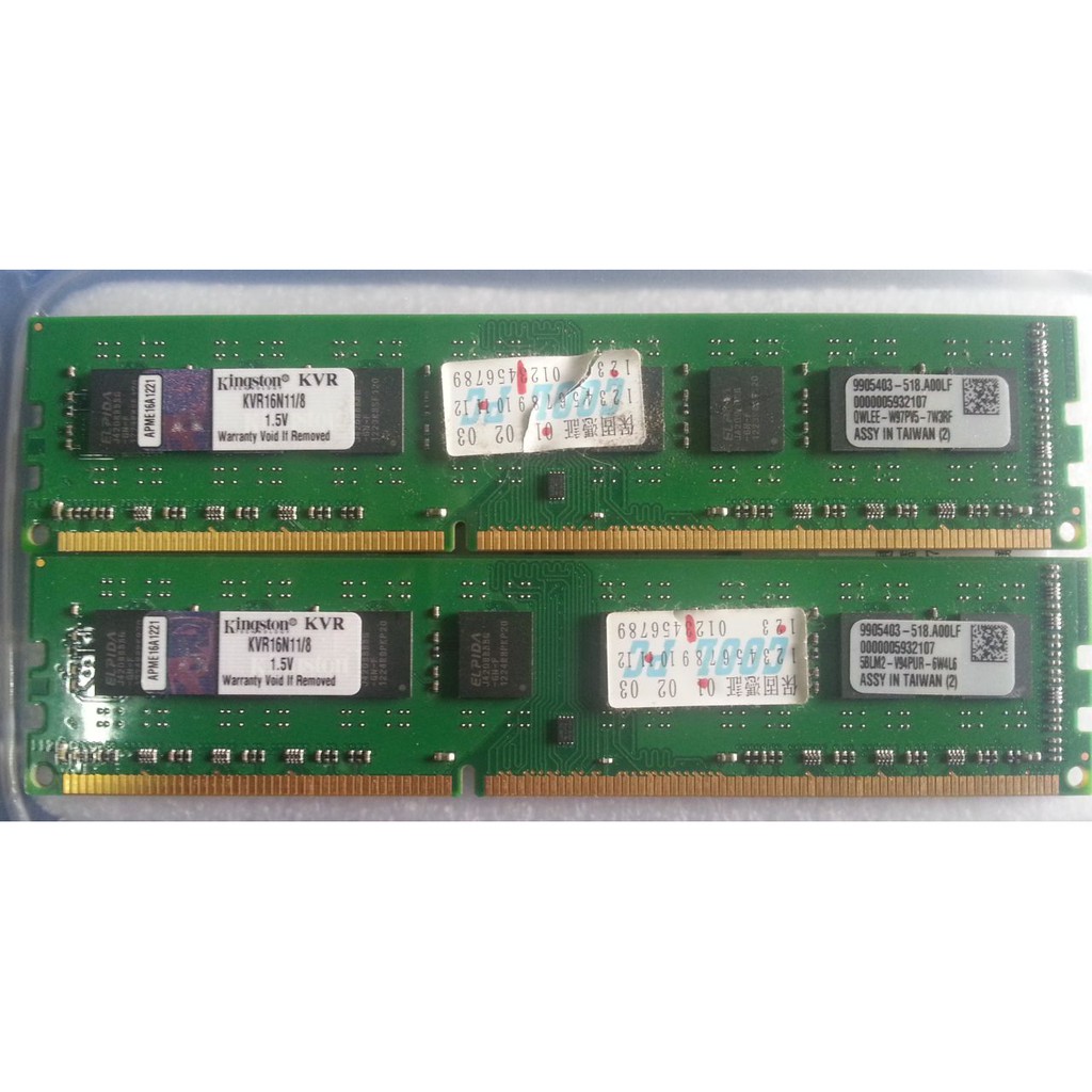 金士頓 DDR3 1600 8GBx2 (16GB)