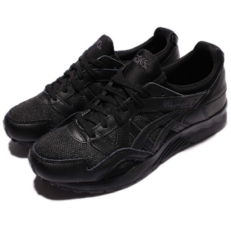 【ASICS】休閒鞋 Gel-Lyte V 女 男鞋 皮革鞋面 透氣網布 復古 穿搭推薦 全黑(H7N2L9090）