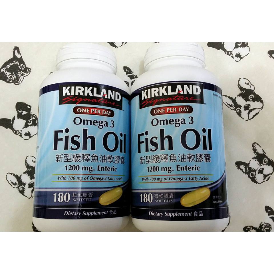 👑 好市多代購👑科克蘭 KIRKLAND新型緩釋魚油 1200mg KIRKLAND 魚油 180顆  現貨