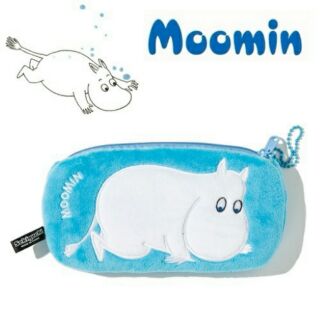 【萌萌小屋●現貨】日本正品 嚕嚕米 moomin 毛絨筆袋 手機袋 眼鏡袋 化妝包