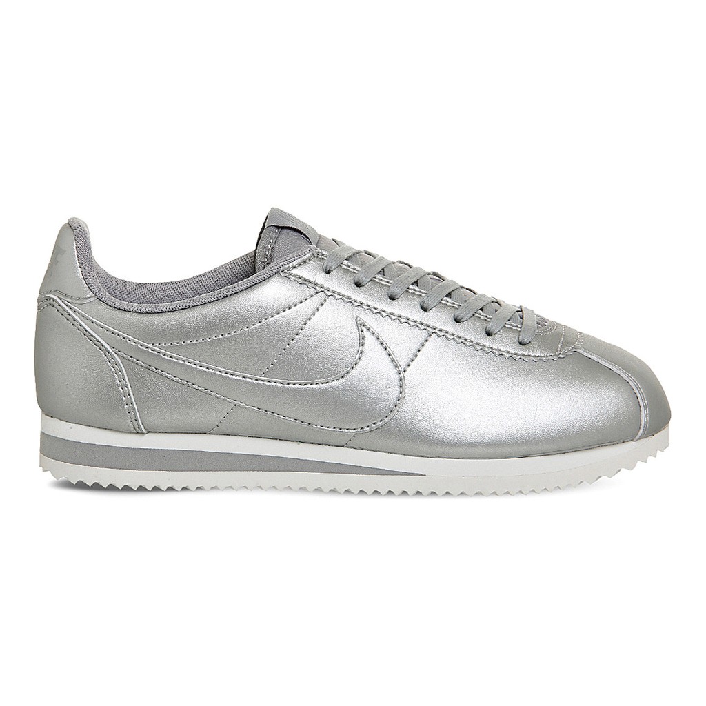 英國代購 Nike Classic Cortez Leather 銀色 銀灰 銀白 阿甘鞋 阿甘 807471-003