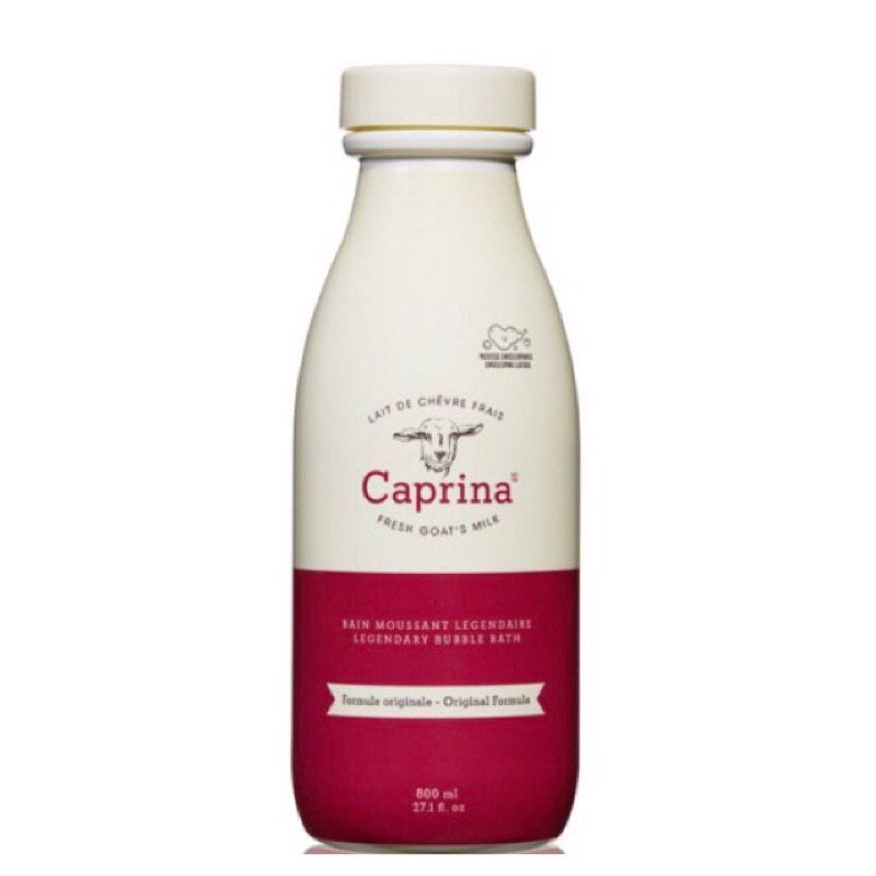 加拿大帶回 Caprina新鮮山羊奶泡澡沐浴乳 (經典原味) 800ml