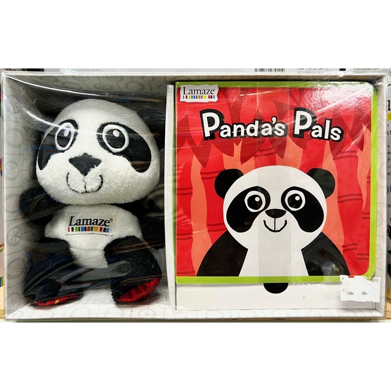 全新 正版 Lamaze 拉梅茲 布書 禮盒  Panda's Pals 貓熊的好朋友 柔軟 故事書 認知 書