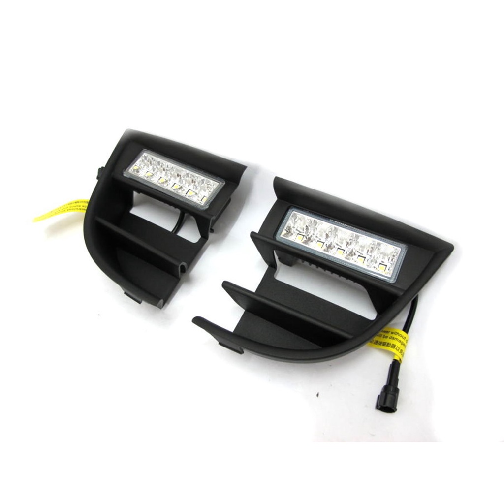 出清品-卡嗶車燈 適用於 SKODA Octavia 09-12 五門車 LED DRL 晝行燈 霧燈框 日行燈