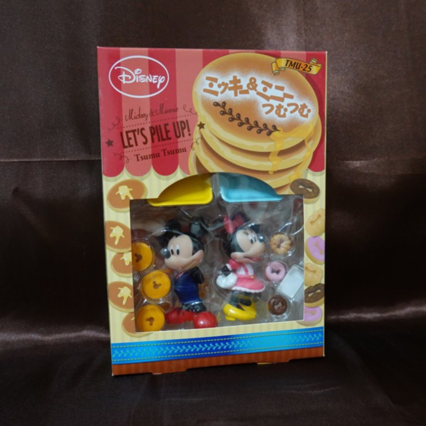 正版 日本 Disney 迪士尼 米奇 米妮 疊疊樂 鬆餅 甜甜圈 桌遊 平衡遊戲 NOS-25 - 全新未拆