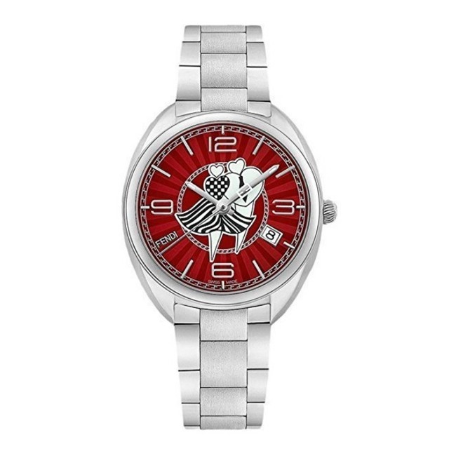 FENDI芬迪 時尚不鏽鋼 石英腕錶 (F233037300) 34mm