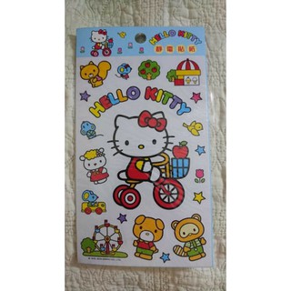 Hello Kitty 靜電貼紙 (藍色)
