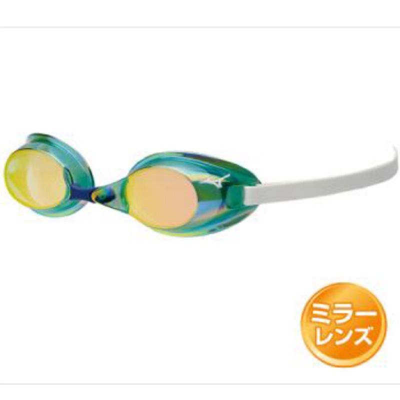 Mizuno美津濃 FINA認證 85YA75130無膠墊鏡面競賽泳鏡