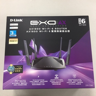 D-Link友訊 DIR-X1860(A1) AX1800 Wi-Fi 6雙頻無線路由器 (分享器)