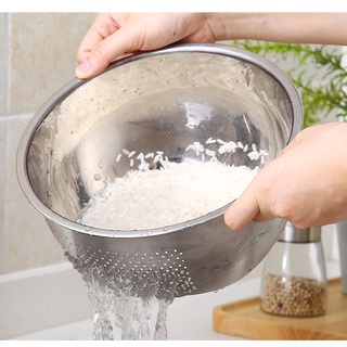 304不鏽鋼洗米盆 廚房工具 淘米篩 瀝水籃