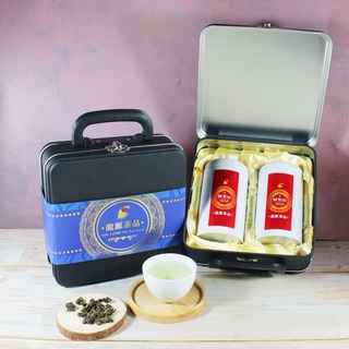 【龍源茶品】阿里山國際典藏手提鐵盒30gx2罐入/盒組x6組-共360g-茶葉禮盒│阿里山高山茶葉│烏龍茶葉│SGS合格