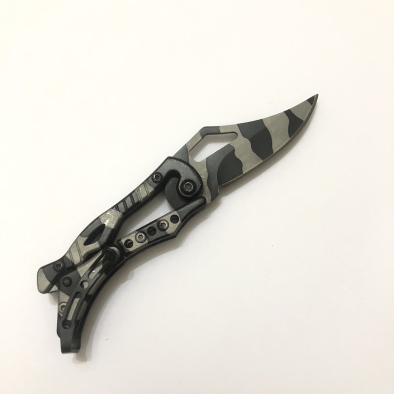 ［沐沐屋］SR Columbia 迷彩 槓桿折疊刀 #504