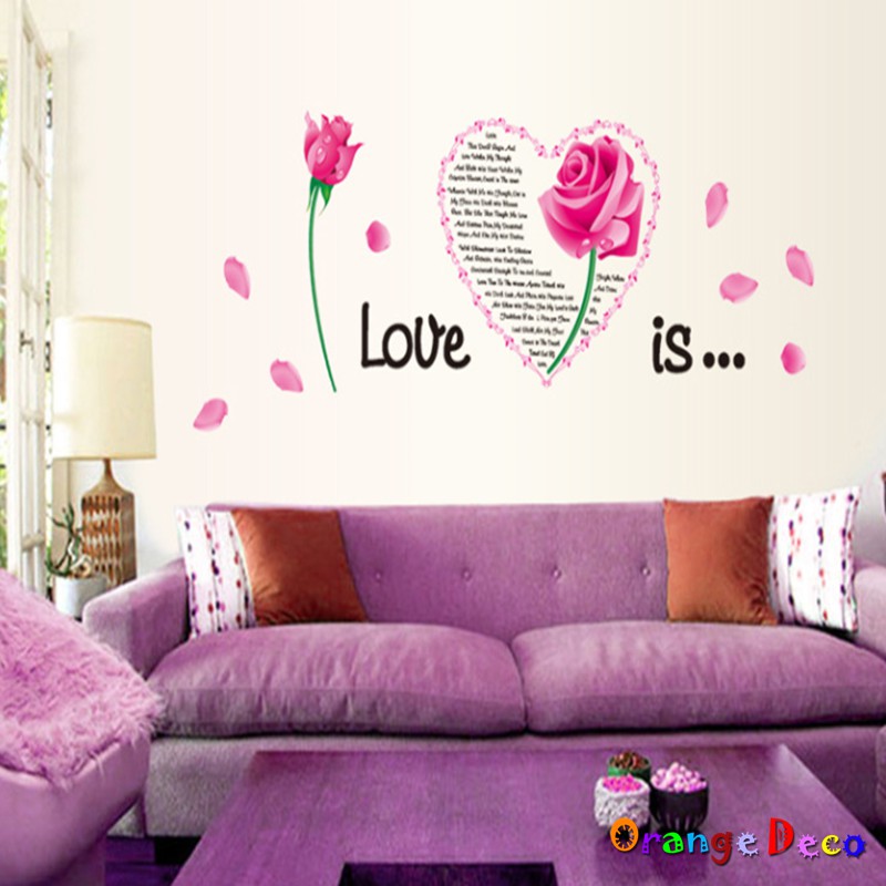 【橘果設計】Rose 壁貼 牆貼 壁紙 DIY組合裝飾佈置