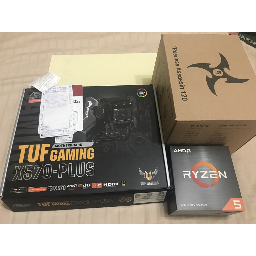 AMD 5600X + ASUS TUF GAMING X570-PLUS與隨主板WIN10金鑰