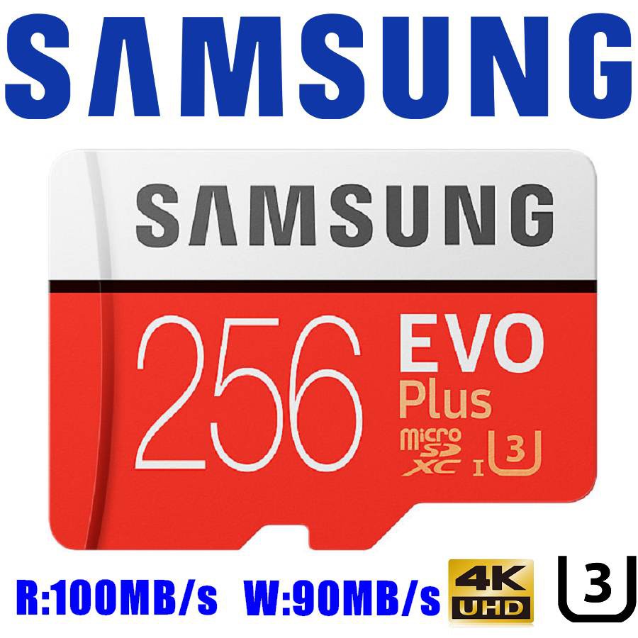 GoPro HERO7 官網推薦記憶卡【256GB】SAMSUNG 三星 EVO PLUS microSDXC U3
