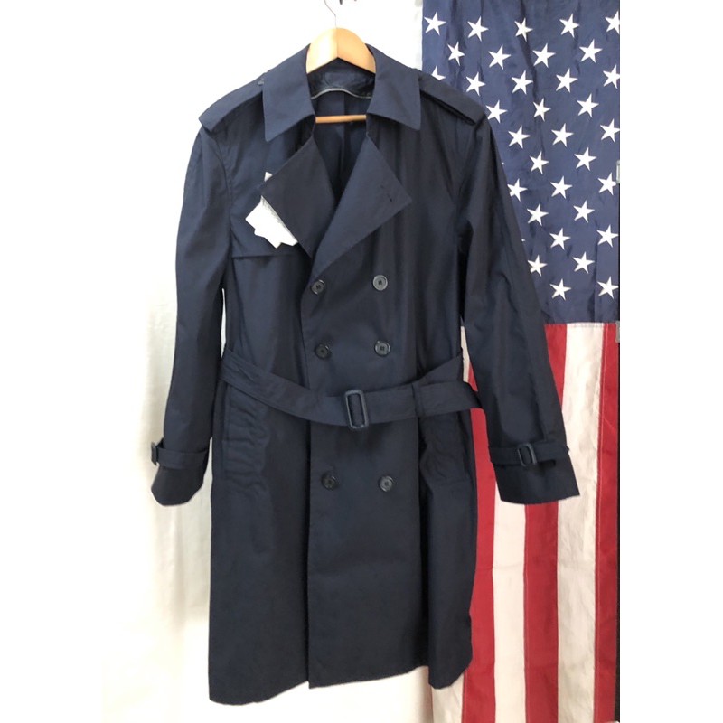 #190🇺🇸美軍公發 空軍 US AIR FORCE 全天候大衣 風衣外套 單件沒有內裡 （藍色）尺寸44S 庫存流出品