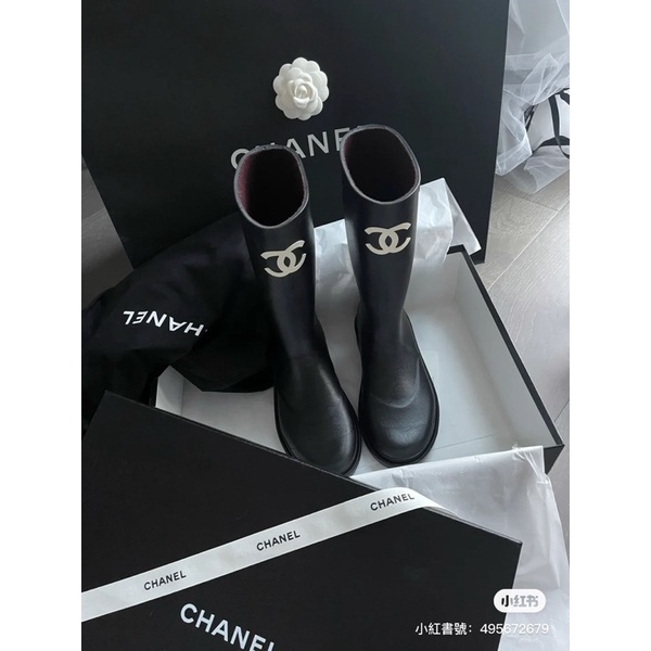 台灣現貨 🩷58980香奈兒 Chanel 超級大爆款雨靴 尺寸37