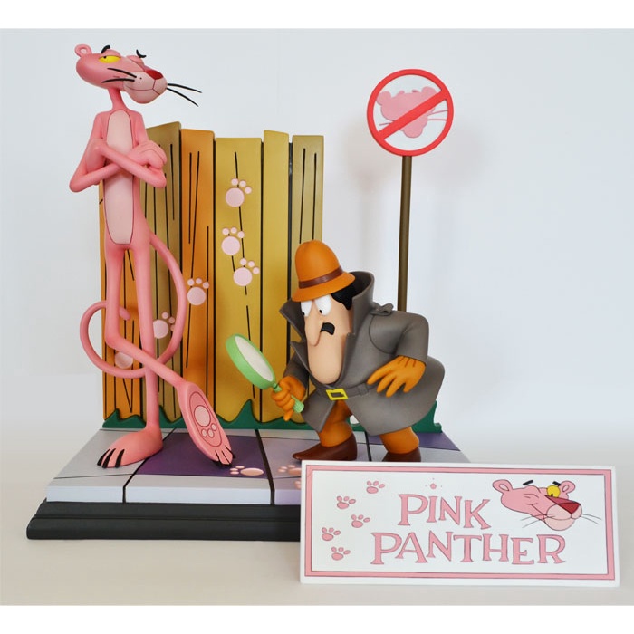 【撒旦玩具 SatanToys】預購 HCG 動畫【粉紅豹 Pink Panther】 粉紅豹及探長 場景雕像 附立牌