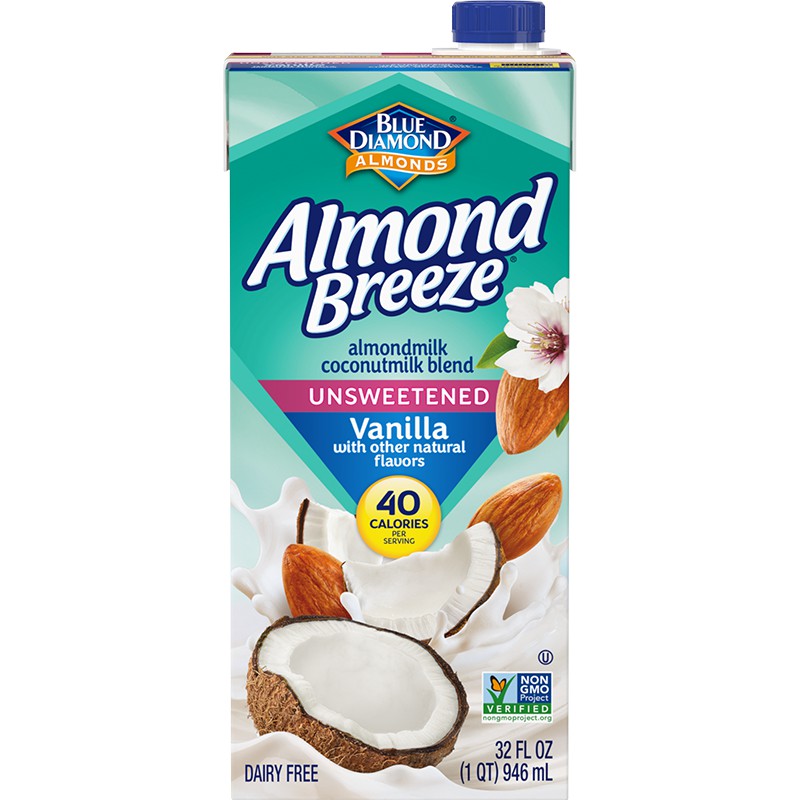 代理商直營✴✴免運✴✴BLUE DIAMOND Almond Breeze-無糖椰子香草風味杏仁飲-整箱12罐同口味優