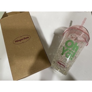 全新 哈根達斯Häagen-Dazs沁涼凍飲杯附吸管 / 水杯 / 飲料杯/果汁杯/隨手杯