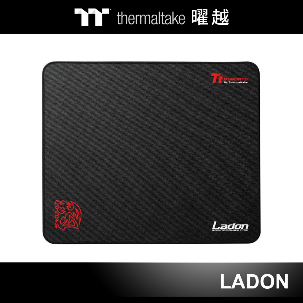 曜越 聖戰玀丹 LADON 電競滑鼠墊 360x300x3mm 黑色車邊 EMP0002SMS