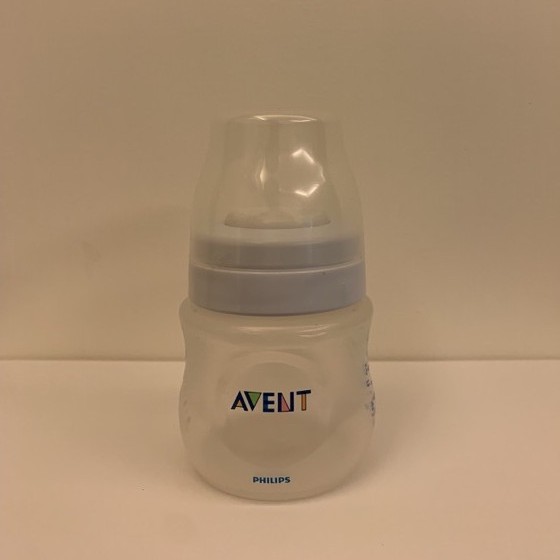【二手】Avent PP塑膠奶瓶 塑膠奶瓶身+藍瓶環+蓋 125ml