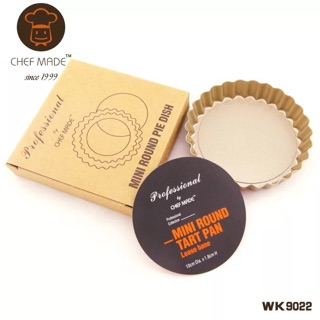 【Chefmade學廚】WK9022 4吋 不沾活底菊花邊圓盤塔盤派盤