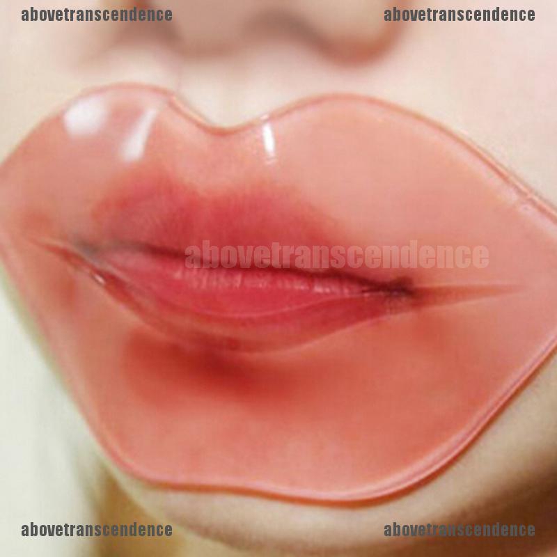 10片性感膠原蛋白水晶唇部護理面膜抗衰老膜保濕
