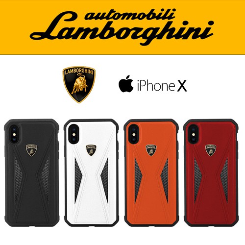 【義大利正品】藍寶堅尼Lamborghini授權iPhone X/XS 頂級真皮碳纖維卡夢手機殼背殼法拉利 carbon