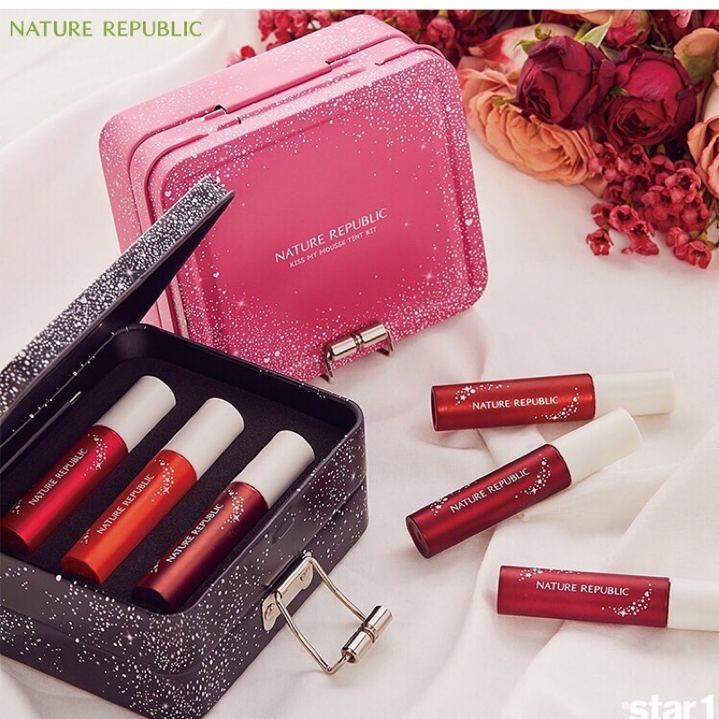 韓國✈️代購 Nature Republic 聖誕鐵盒慕斯唇釉
