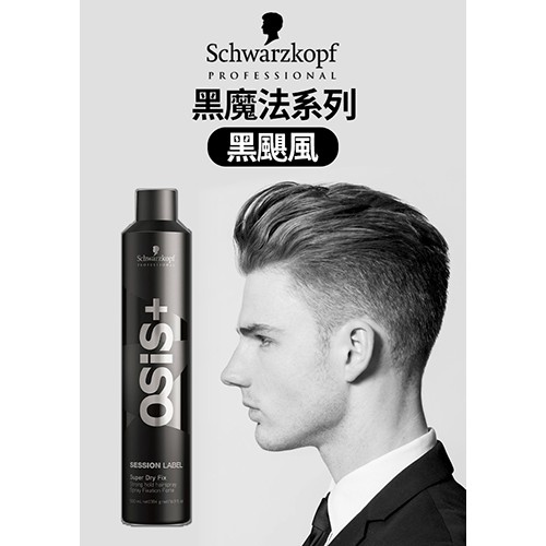 黑颶風 黑鑽石 黑珍珠 最新更強 更速乾 Schwarzkopf施華蔻 經典造型 Osis 黑鑽石定型噴霧750ml定型